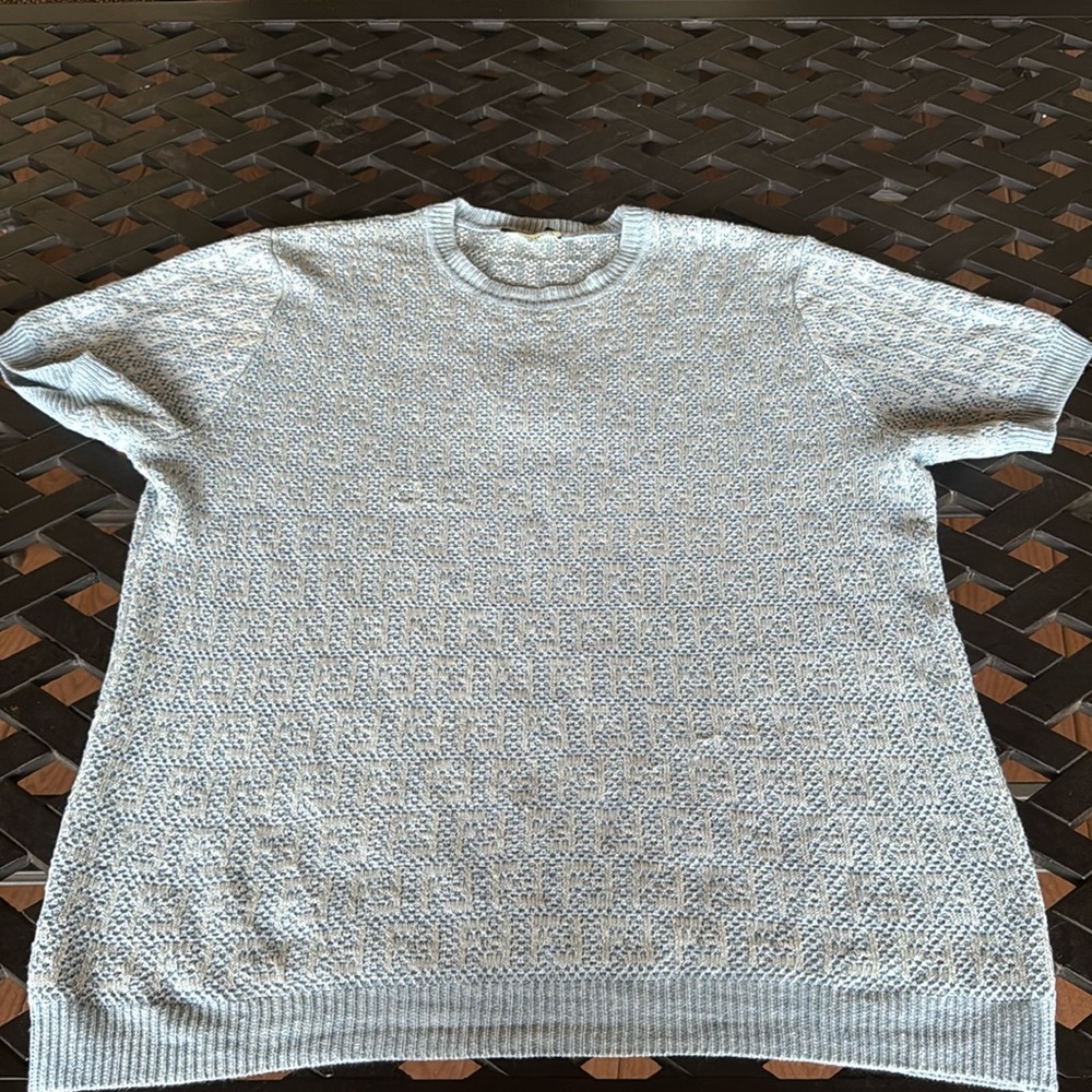 Blue Men’s Fendi Sweater Shirt
